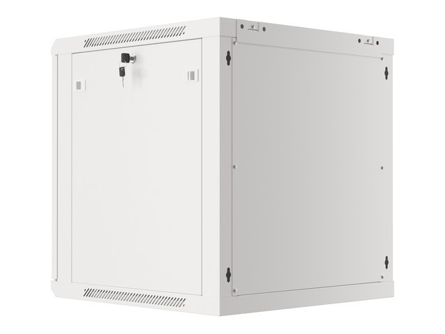 Lanberg rack cabinet 19&quot; wall-mount 12U/600*600 for self-assembly with metal door grey (flat pack)