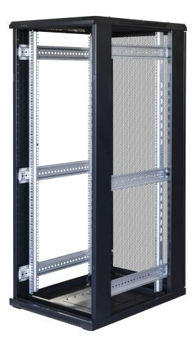 Toten System G 19&quot; cabinet 32U, 600*800, perforated doors, 800kg load, black