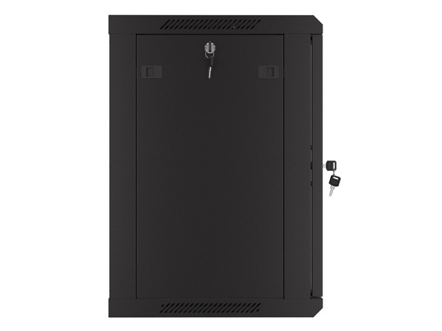 Lanberg 19&quot; wall-mount cabinet 12U/600*450 with perforated door (flat pack), black 