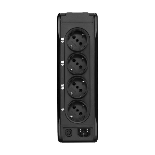 Eaton 3P Ellipse UPS off-line DIN, 700VA/420W, input: C14, outputs: (3) Schuko, (1) Schuko surge only, tower