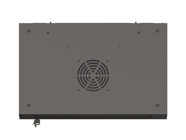 Lanberg wall-mounted assembled rack 19&quot; 4U/540*350mm with glass door, black