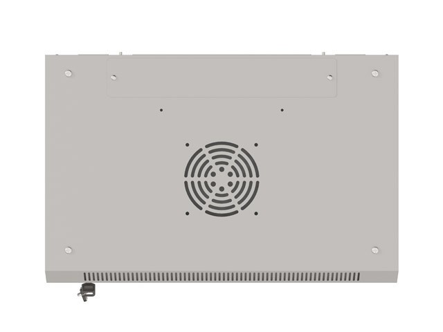 Lanberg wall-mounted rack 19&quot; 4U/540*350mm with glass door, beige, flatpack