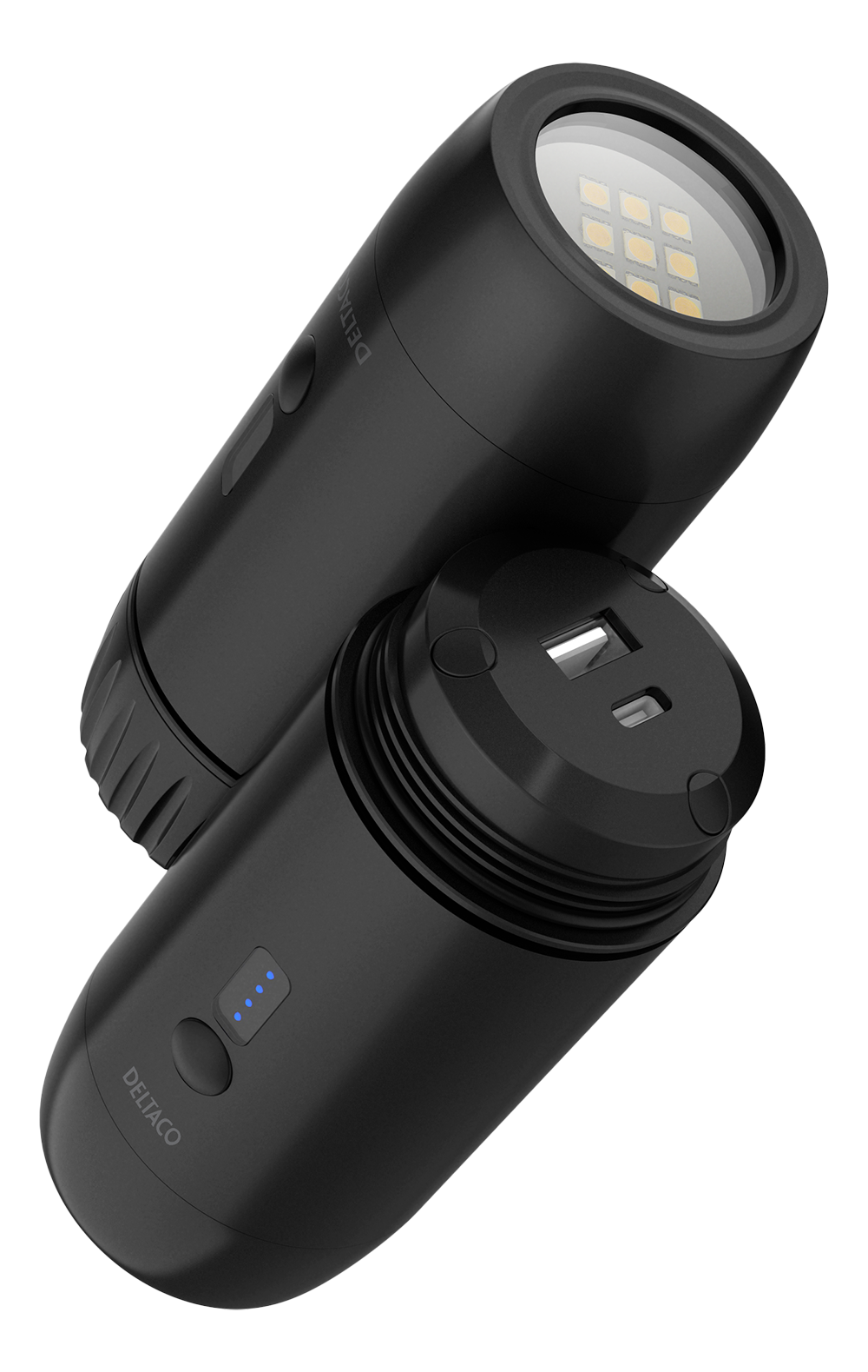 Veekindel akupank, 15000mAh, IP67, USB-A &amp; USB-C, LED taskulamp, SOS LED