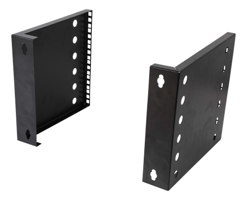 10"-19" muudetava laiusega seinaräkk, 6U, 35kg koormust, teras, must