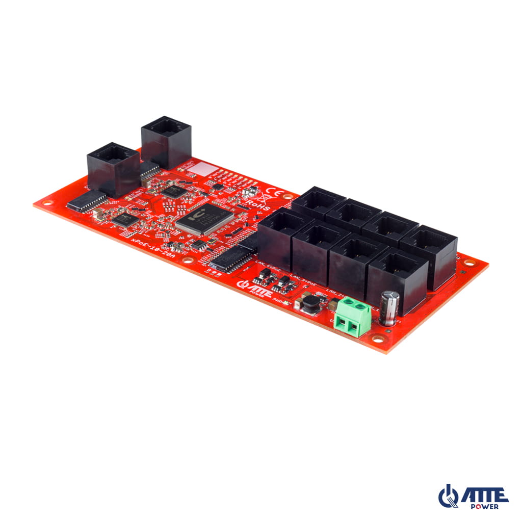 10-port PoE switch, 8P+2G