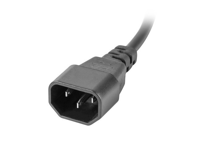 Lanberg PDU 10" 1U 10A 3*Schuko output, 1*C14 input, 2m, black