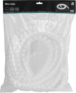 Nylon wire tube with 25mm diameter tool, 20m, whitel
