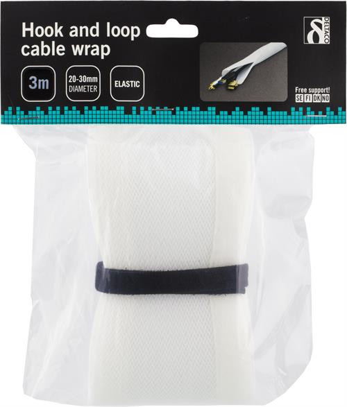 Nailonist kaabliümbris, 3m, valge
