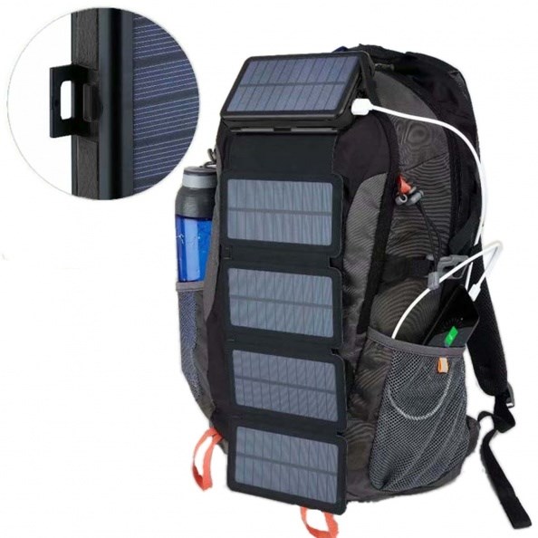 Päikesepaneeliga (9W) akupank 20Ah