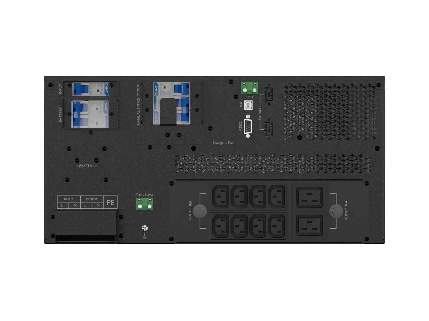 VFI, 6000VA/6000W online UPS rackmountable 5U,20min@half load,230V,50Hz,RS232,USB,Smart-Slot