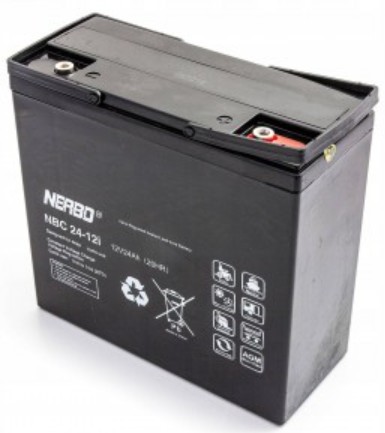 AGM aku 12V, 24Ah, VRLA