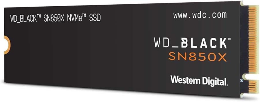 WD Black SSD SN850X gaming NVMe 1TB M.2