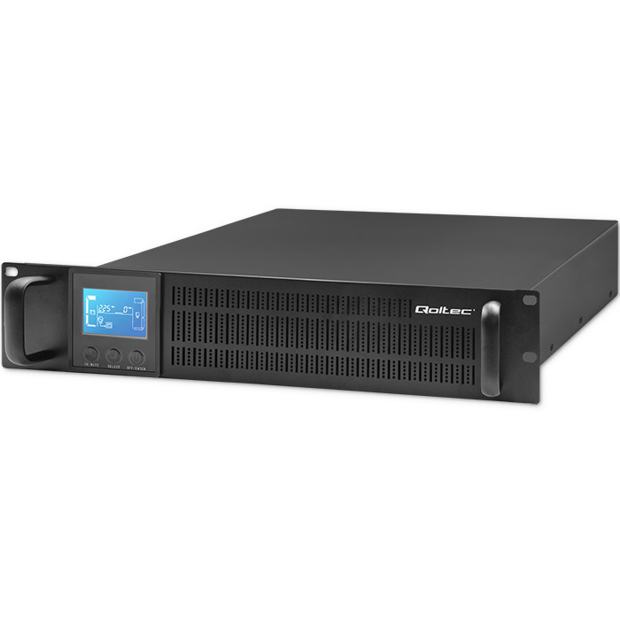 Qoltec online UPS 2000VA/1600W, LCD, 2U rackmountable