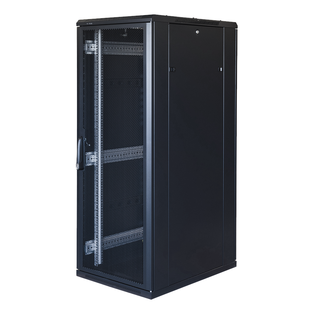Toten System G 19&quot; cabinet 32U, 600*800, perforated doors, 800kg load, black