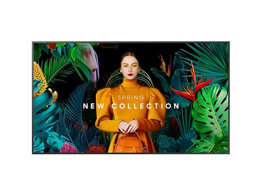 Samsung 75" UHD/4K 16:9 QB75C Slim-LED 350nits speakers 2*10W black 3*HDMI 2.0 USB 2.0*2 Ethernet WiFi dualband BT brightne