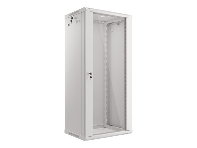 Lanberg 19&quot; wall-mount cabinet 27U/600*450, grey V2, flat pack