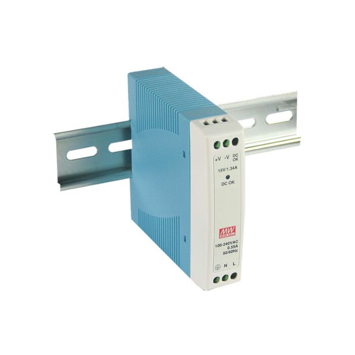 MeanWell toiteplokk DIN-liistule, 15W 5V 3A