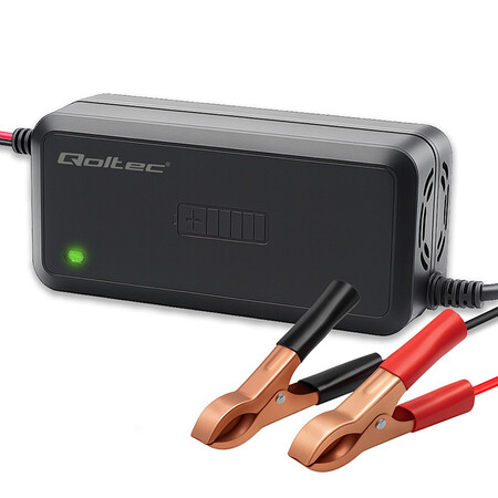Qoltec intelligent microprocessor charger 12V | 5A | AGM gel SLA battery charger | 6-step charging