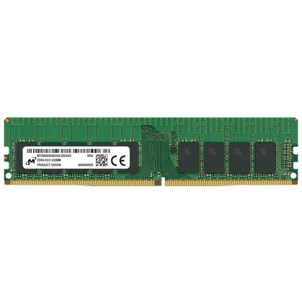 Micron server memory, 16GB DDR4, UDIMM/ECC, 3200MHz, CL 22, 1.2V