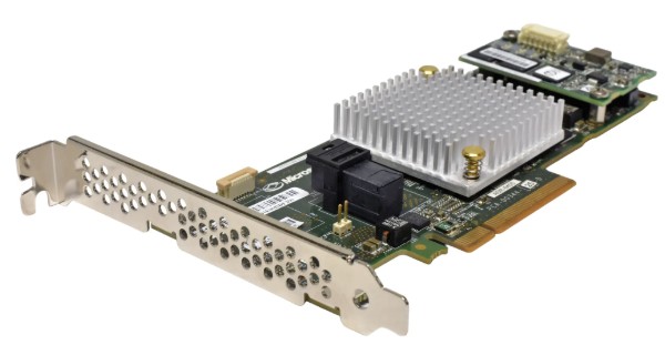 Adaptec Microsemi ASR-8405 12G RAID controller PCIe x8 +1GB cache FP, refurbished