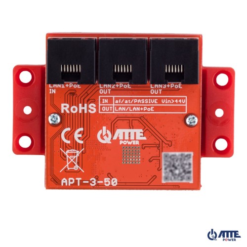 3-port PoE switch 10/100/1000Mbps, extender