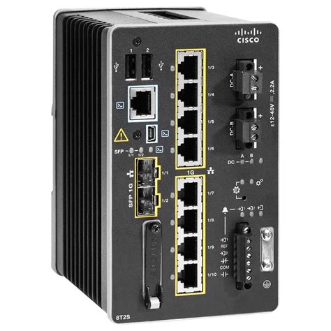 Cisco Catalyst IE3400 with 8 GE copper &amp; 2 GE SFP, modular, NE