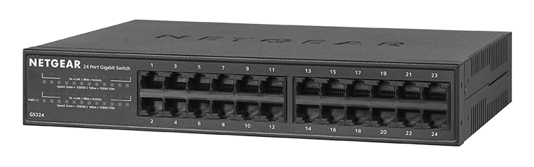 Netgear 24-port Gigabit Ethernet unmanaged switch GS324