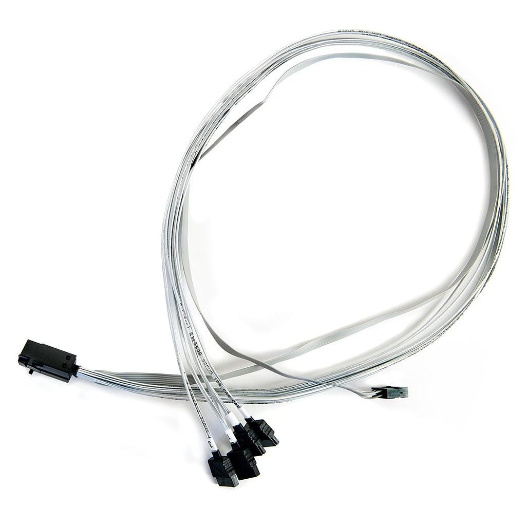 Adaptec kaabel SFF8643->4xSATA+SB intern 0.8m ACK-I-HDm SAS-4SATA-SB