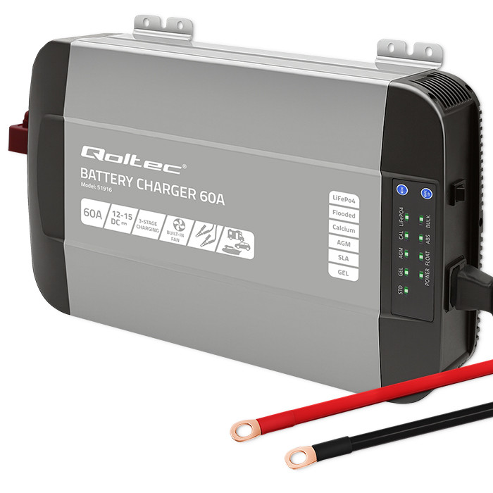 Monolith professionaalne akulaadija, LiFePO4 AGM GEL SLA 60A, 12V