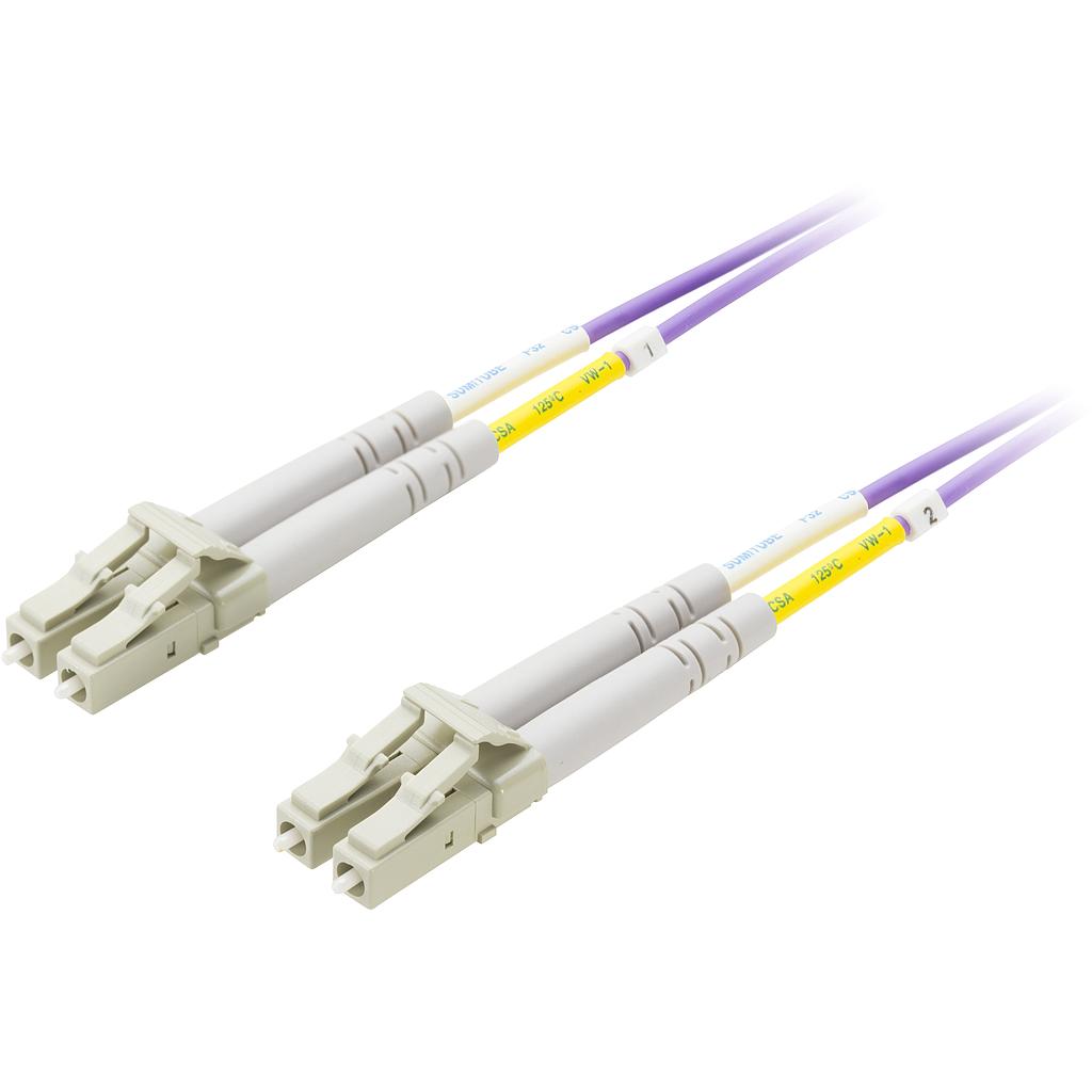 Optiline patch kaabel, LC - LC, 50/125, OM4, duplex, multimode, 7m