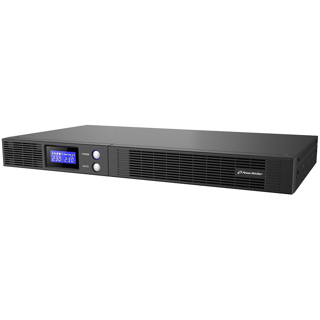 Line-interactive UPS 500VA/300W, 4*IEC out, USB HID/RS-232, 1U rm