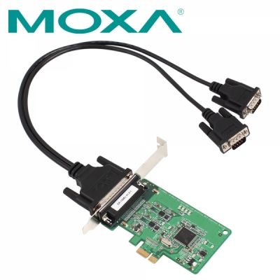 2-port RS-422/485 low-profile PCI Express x1 serial card (including DB9 connector)