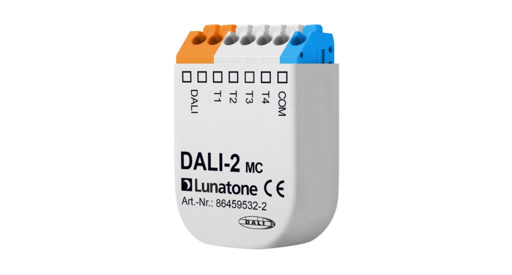 DALI-2 MC APP 4 grupi pingevaba sisendiga juhtmoodul Lunatone