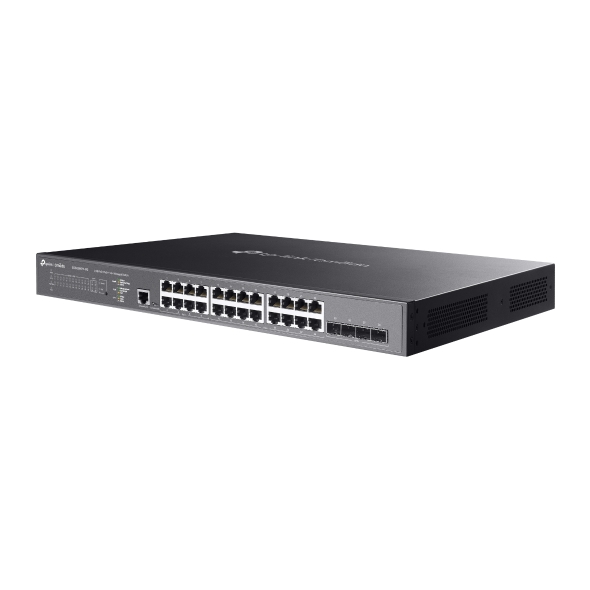 Omada 24-port 2.5GBASE-T &amp; 4-port 10GE SFP+ L2+ managed switch with 16-port PoE+ &amp; 8-port PoE++