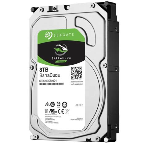 Seagate BarraCuda 8TB 3.5" HDD SATA 6 Gb/s 5400rpm 256MB cache