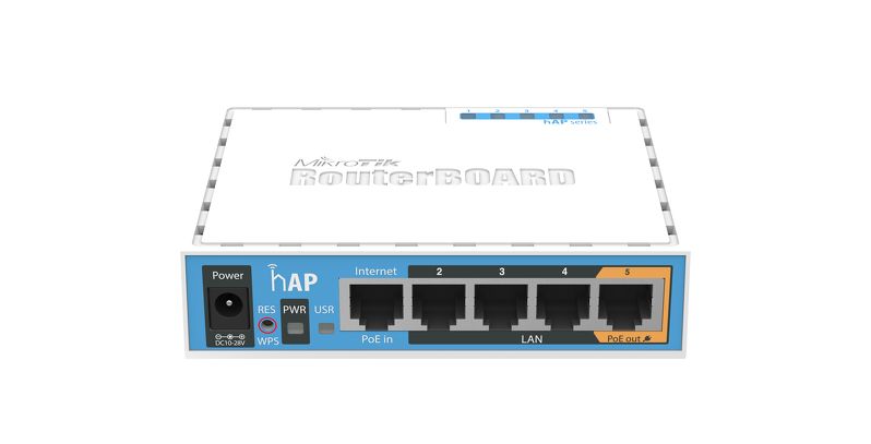 Mikrotik dual-concurrent 2.4/5GHz AP, 802.11ac, 5 Ethernet ports, PoE-out on port 5, USB for 3G/4G support
