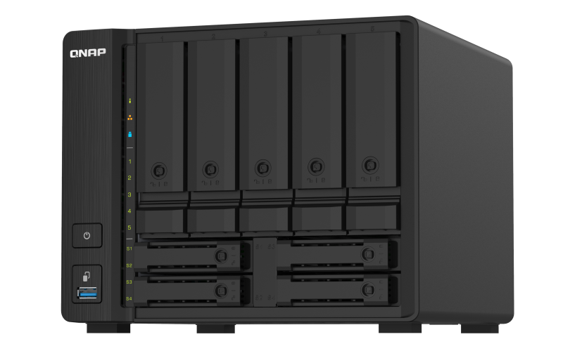 QNAP TS-932PX-4G 5+4 bay high-speed NAS with two 10GbE &amp; 2.5GbE ports