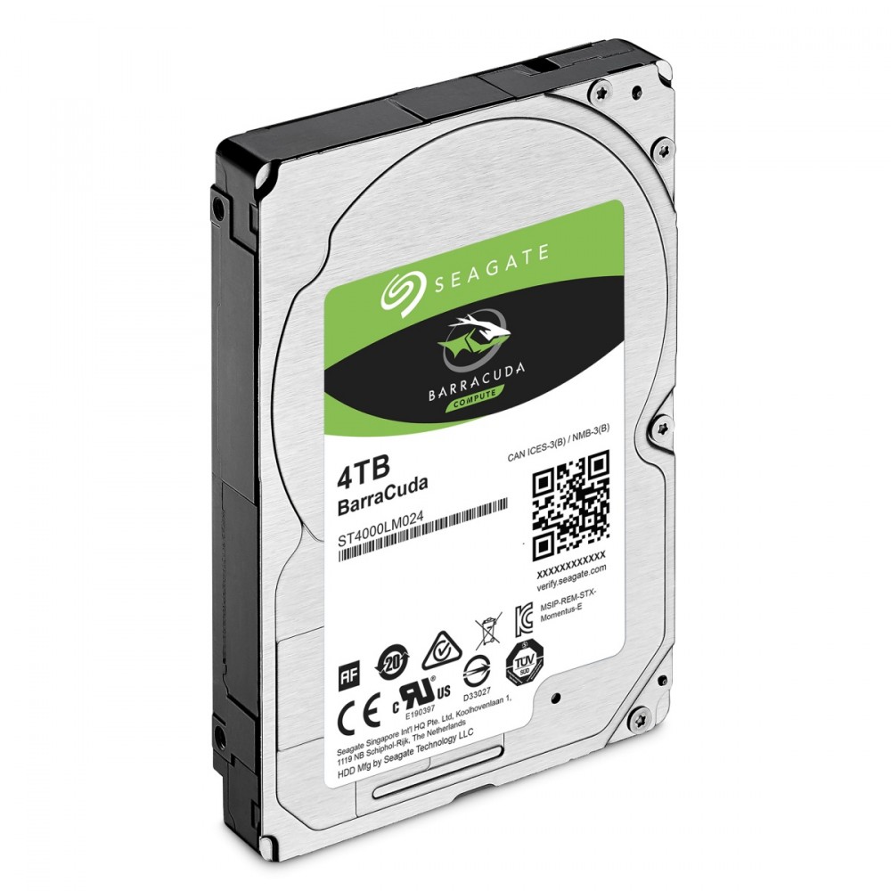 Seagate Barracuda 2.5" 4TB SATA HDD, 5400rpm, 128MB cache
