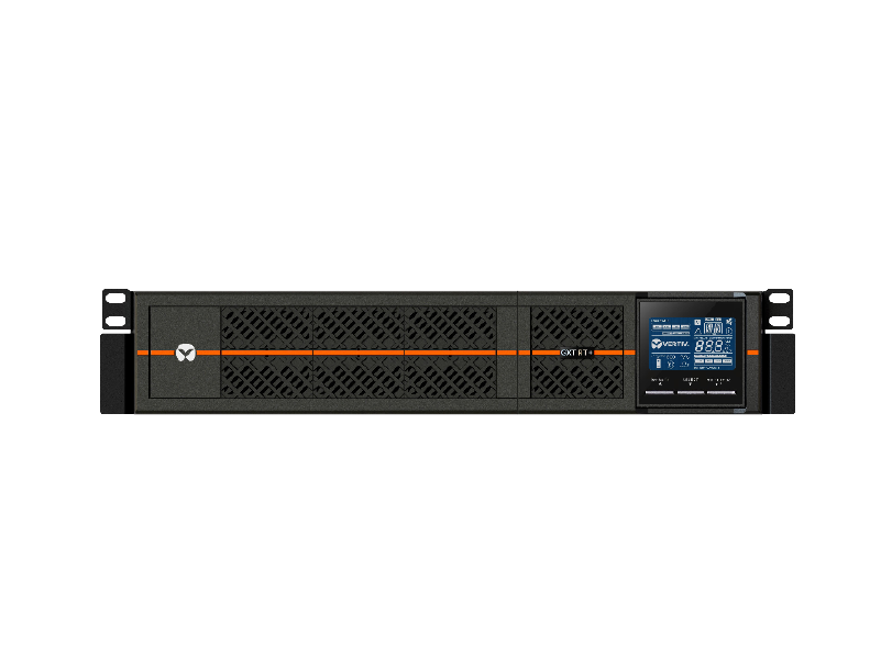 Vertiv GXT RT+ 1ph UPS 1kVA input plug IEC60320 C14 2U output – 230V output socket groups 6 C13