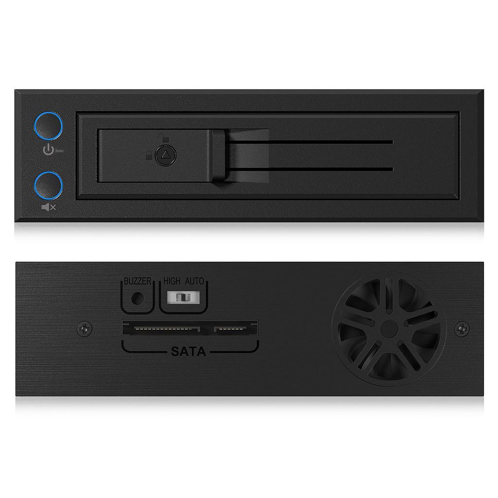 Icybox IB-176SSK-B trayless mobile rack for 3.5&quot; SATA HDD, black