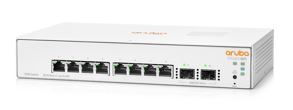 HPE Aruba IOn 1930 switch 8G 2*SFP EU en