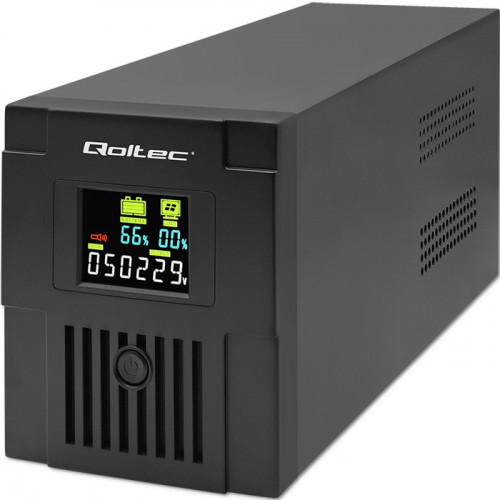 Qoltec line-interactive UPS Monolith 2000VA/1200W, LCD, USB, RJ45