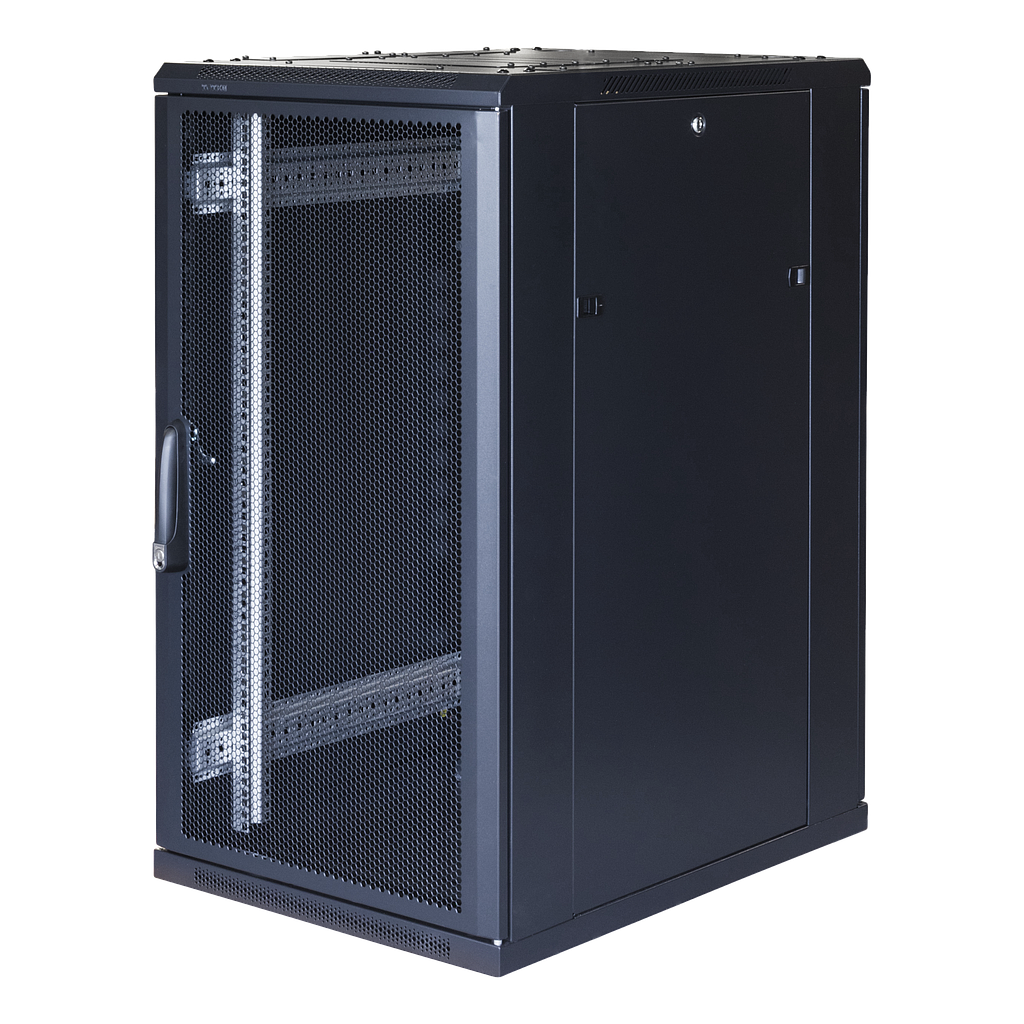 Toten 19" 22U rack cabinet, System G, 600*800, perforated doors, 800kg load, black