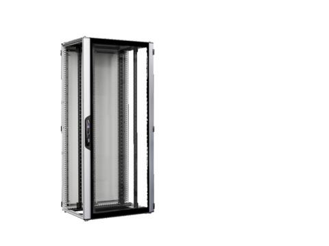 Rittal VX 5307.134 42U network/server rack VX IT with glazed door, IP 55, with 482.6 mm (19&quot;) mounting angles, standard, RAL7035, WHD 800x2000x800mm