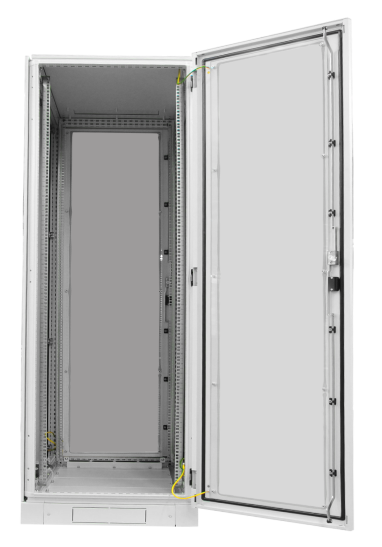BKT InCab industrial rack cabinet, IP54, 42U 2086x800x600, metalluks, sokkel, üks külgsein, hall