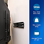 Philips universal fixed wall mount for TV up to 84", VESA wall mount compatible: 10*10 cm, 20*20 cm, 30*30 cm, 40*40 cm, 60*40 cm, wall distance 2 cm, integrated bubble level for straight mounting, mounting templates and hardware included