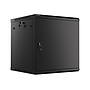 Lanberg 19" rack cabinet, wall-mount 12U/600*600 (flat pack), with metal door, black