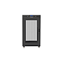 Lanberg 19" free-standing rack cabinet, 22U/600*600 with mesh door, LCD, black V2, flat pack