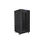 Lanberg 19" free-standing rack cabinet, 22U/600*600 with mesh door, LCD, black V2, flat pack