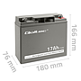 Qoltec AGM battery 12V 17Ah maintenance-free, efficient, LongLife, for UPS, scooter